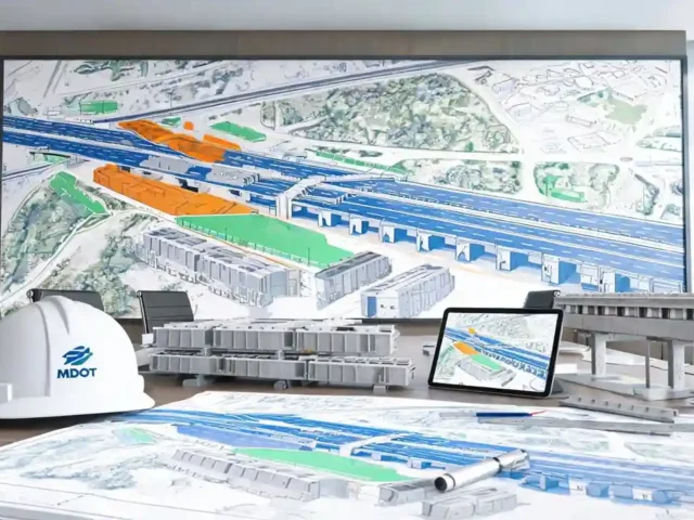 MDOT Construction Map Precast Projects