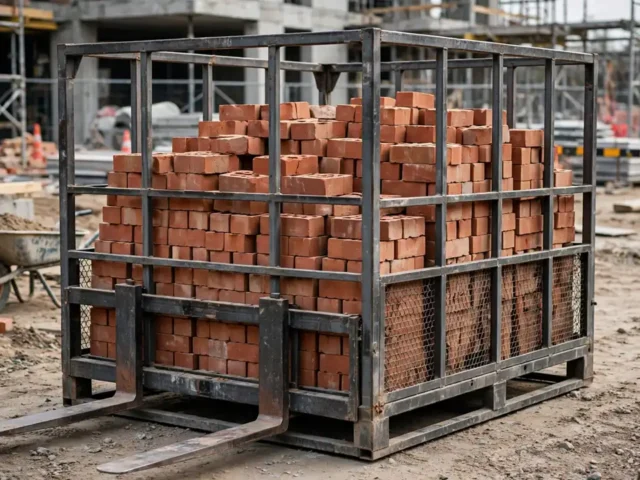 Rack For Carrying Bricks On a Construction Site