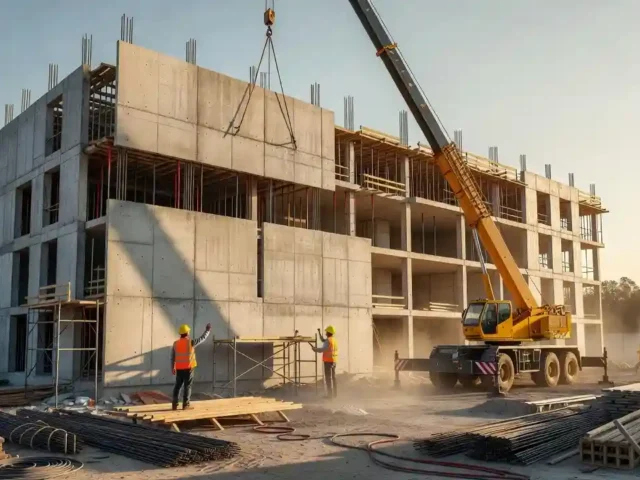 Roughing House Frames Faster With Precast Structural Systems