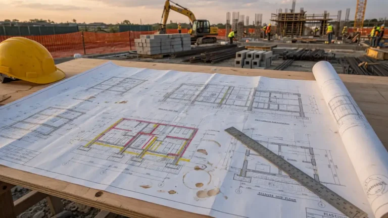 what is a construction site blueprint