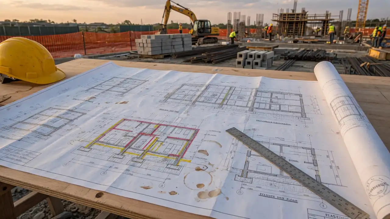 what is a construction site blueprint