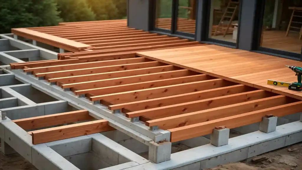 wood deck construction