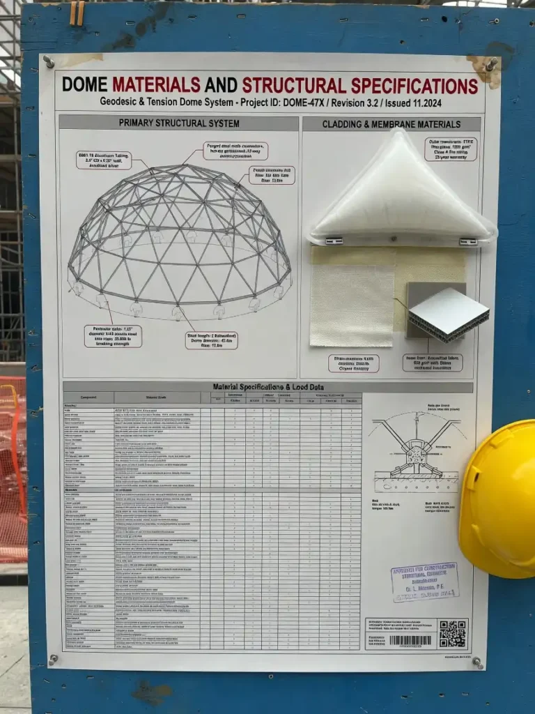 Dome Materials and Structural Specifications