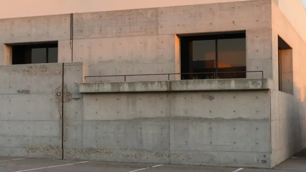 building envelope of concrete wall