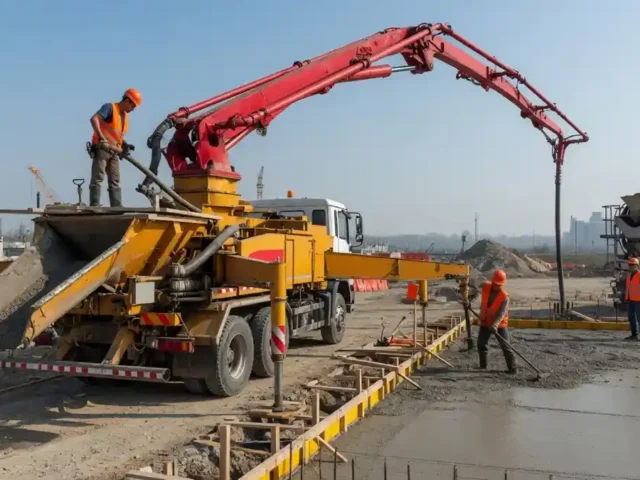 Concrete Pump Guide the Machine to Your Pour