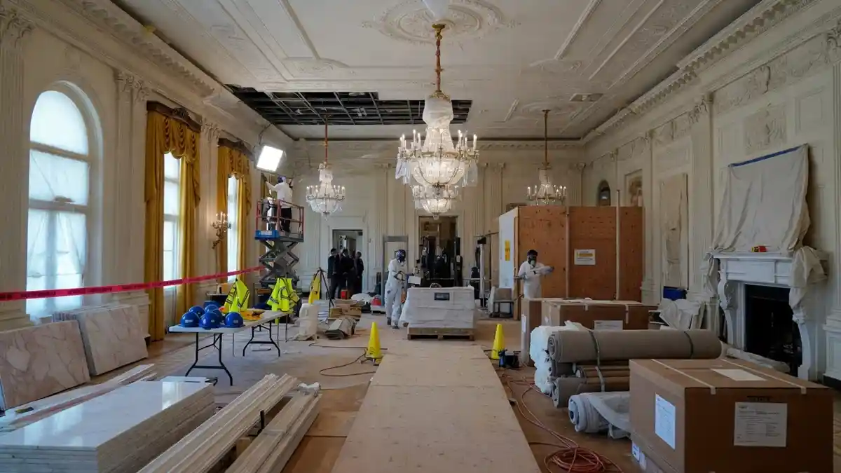 doj white house ballroom construction