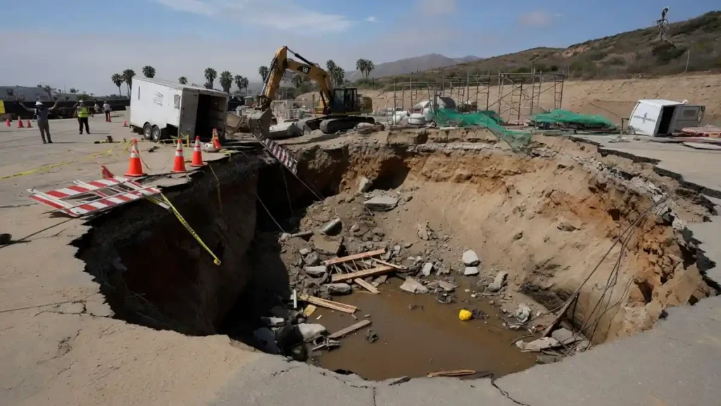 ventura construction site sinkhole
