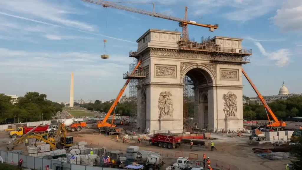 arc de trump washington dc construction