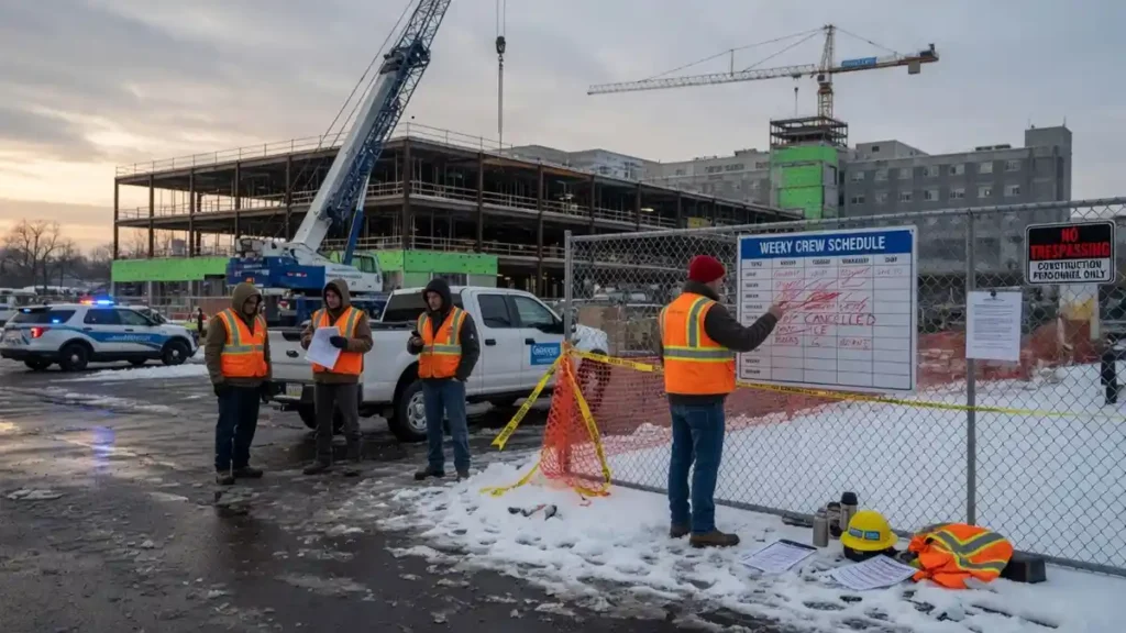 geisinger construction site ice raids