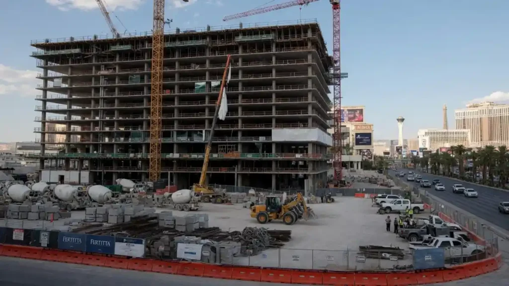 tilman fertitta las vegas hotel halted construction