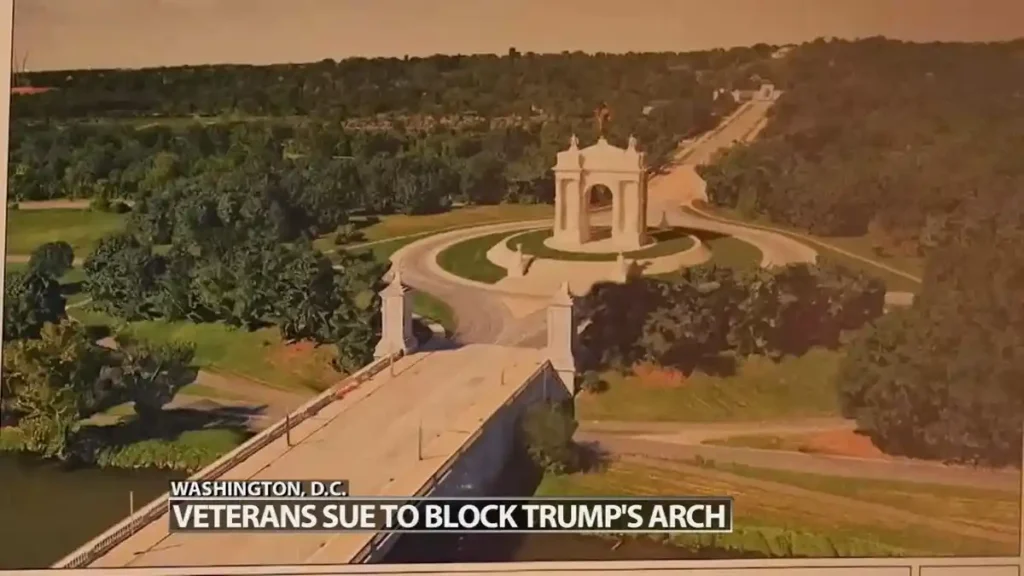 veterans oppose arlington arch construction