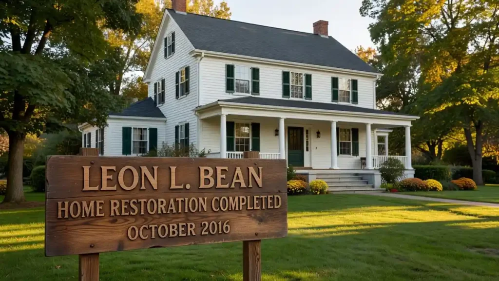 leon l bean home restoration completed